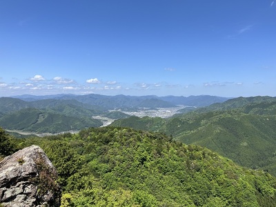 柏原町方向の眺め