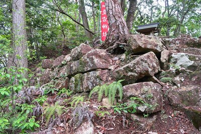 井代城 愛宕神社奥の金毘羅大権現の社