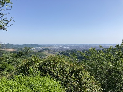 南城跡より(東京方面)