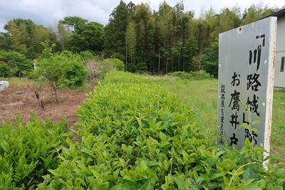 川路城 お鷹井戸案内板