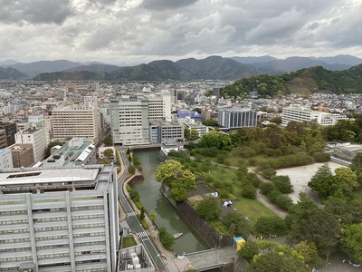 県庁展望台から坤櫓方面