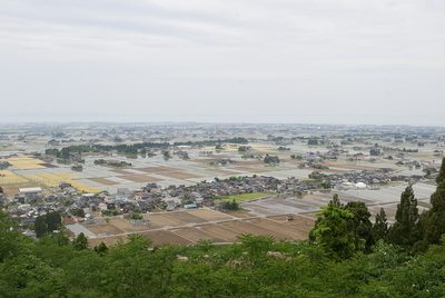 城址館からの黒部川扇状地