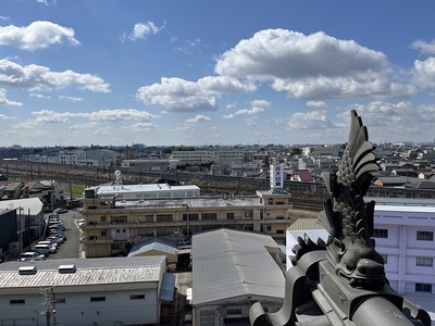 天守展望台から見た南