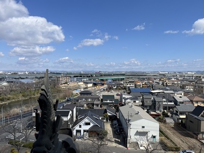 天守展望台から見た北