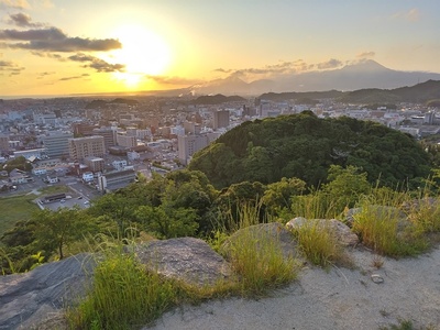 米子城からの全景