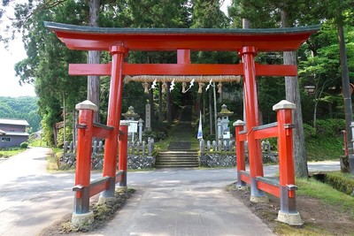 大塩城 大塩八幡宮 二の鳥居