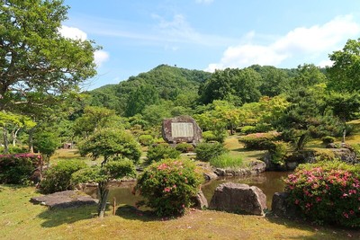 武衛山城 遠景（万葉の里より）