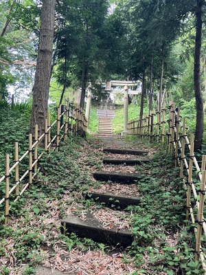 椎津城の東、正坊山(出城？)にある稲荷神社