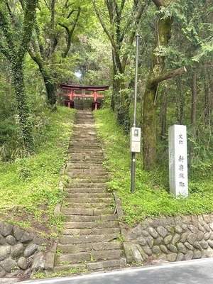 新府城までの階段