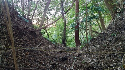 栗山地区堀切