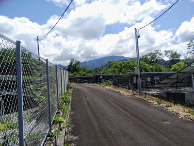 霧ヶ城から見た恵那山