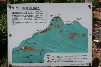 文殊山城 案内板