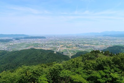 文殊山城 主郭からの眺望（北方向）