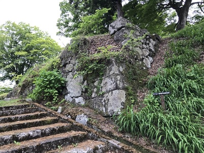 二ノ郭櫓門東側にあったもう一つの石垣