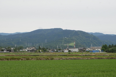 岩木砦跡からの猿倉城遠景