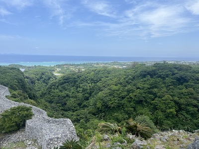 御内原から見た東シナ海