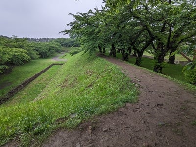 土塁(本塁)の上から