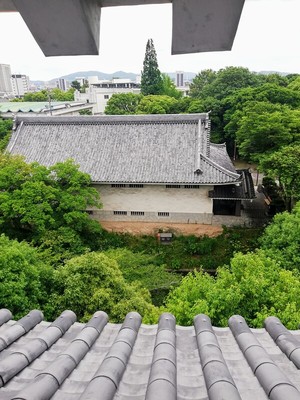 本丸丑寅櫓から東側を見た景色