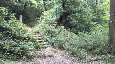 石倉への分岐点