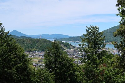 達城 登城道からの眺望