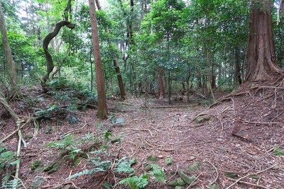 中出山城 主郭西の虎口