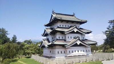 天守より岩木山