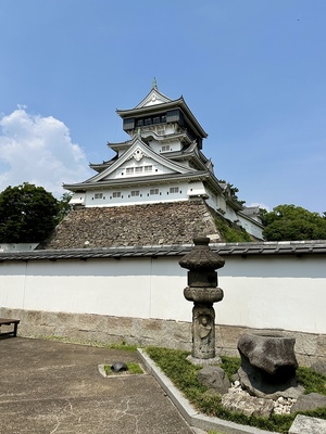 小倉城庭園からの天守