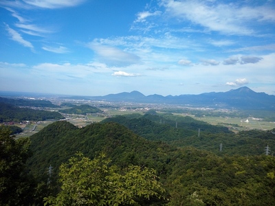 主郭から大山方面