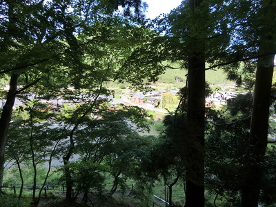 熊川城跡　張出郭からの眺望