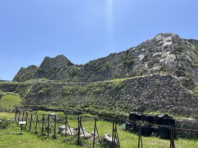 一の郭北面石垣