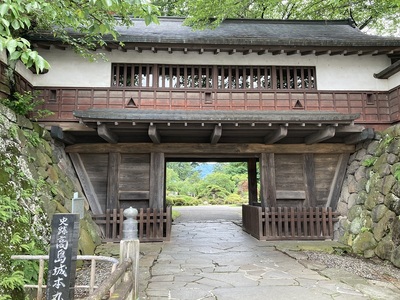 高島城　冠木門