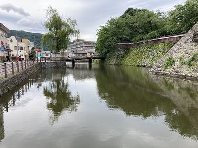 高島城　堀と石垣