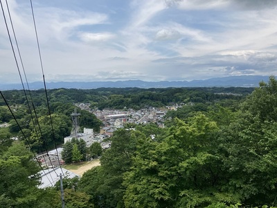 本丸三階櫓跡からの眺望