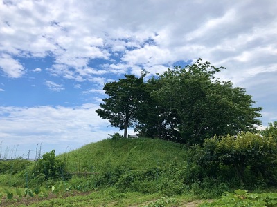 松ヶ島城天守台（北から）