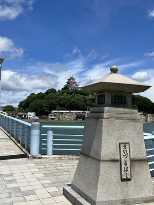 舞鶴橋から見上げる舞鶴城