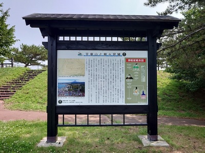 天童山と鰺ヶ沢城