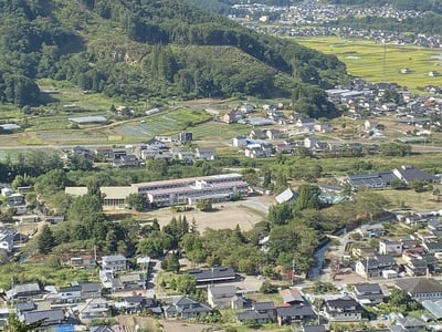 田口城址から全景