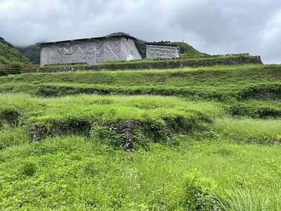 主郭南側の段曲輪