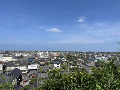 加納久宣子爵墓地からの眺望