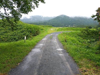 本丸北側の土橋