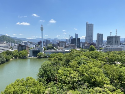 天守からの眺望(東側)