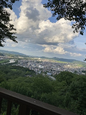 本丸跡から見た景色•街