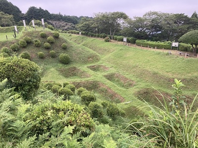 西の丸からの山中城跡