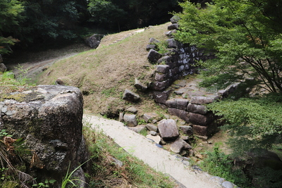 中門跡　上から