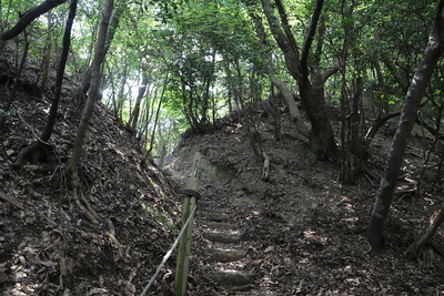 堀切　二の丸の手前