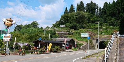 武節城 西から見た城址