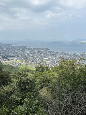 宇佐山テラスからの琵琶湖