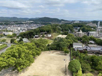 天守からの眺望(北側)