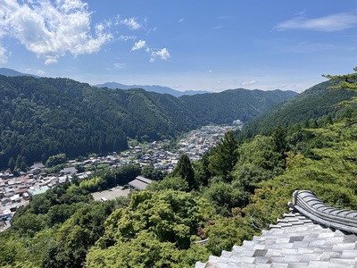 天守最上階から見た北西