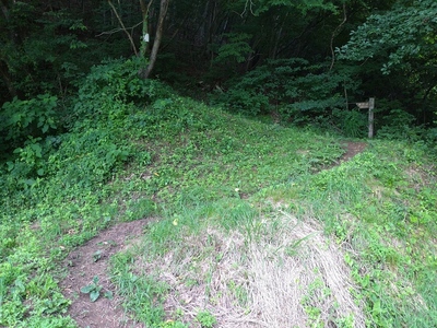 駐車場からの登城口